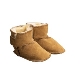 New Zealand Boots Baby slippers cognac