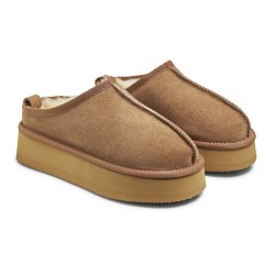 New Zealand Boots Plateau Clog Cognac - PREORDER