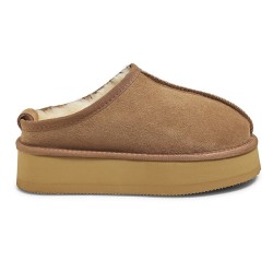 New Zealand Boots Plateau Clog Cognac - PREORDER