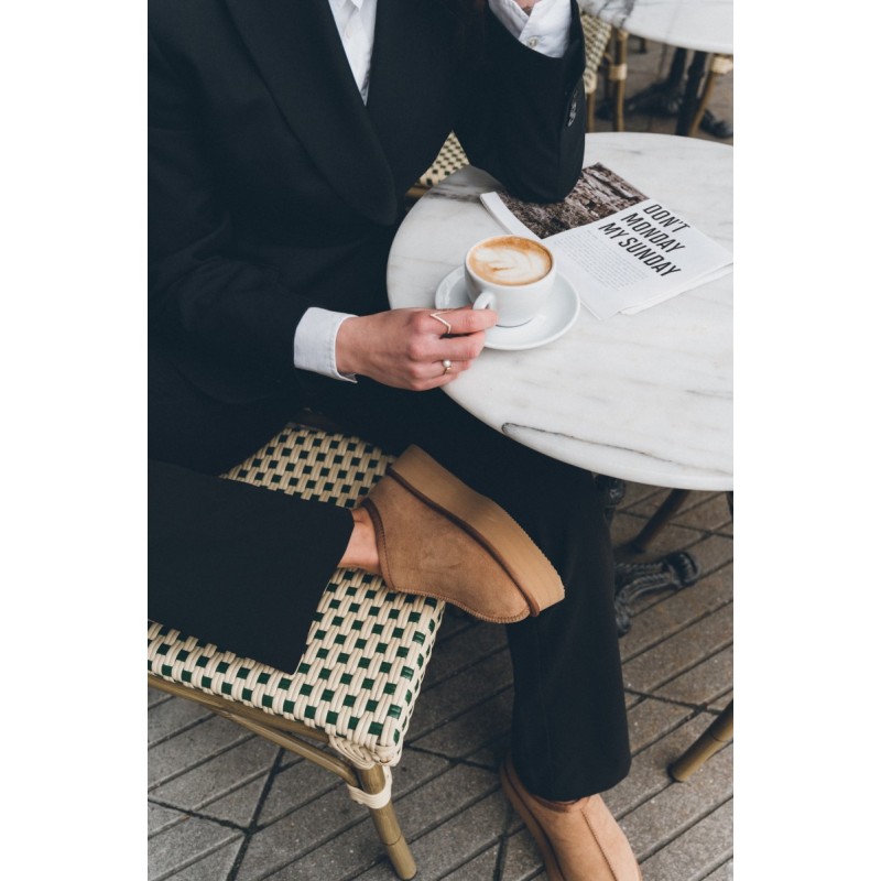 New Zealand Boots Plateau Clog Cognac - PREORDER